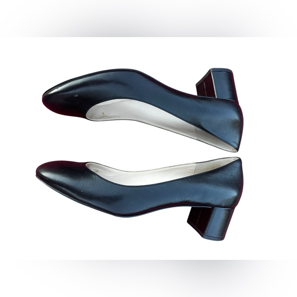 Cole Haan Grand Black pump block heel round toe EUC SIZE 8 - Picture 4 of 9